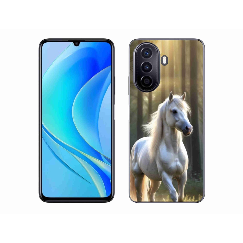 Gélový kryt mmCase na Huawei Nova Y70 - biely kôň 3