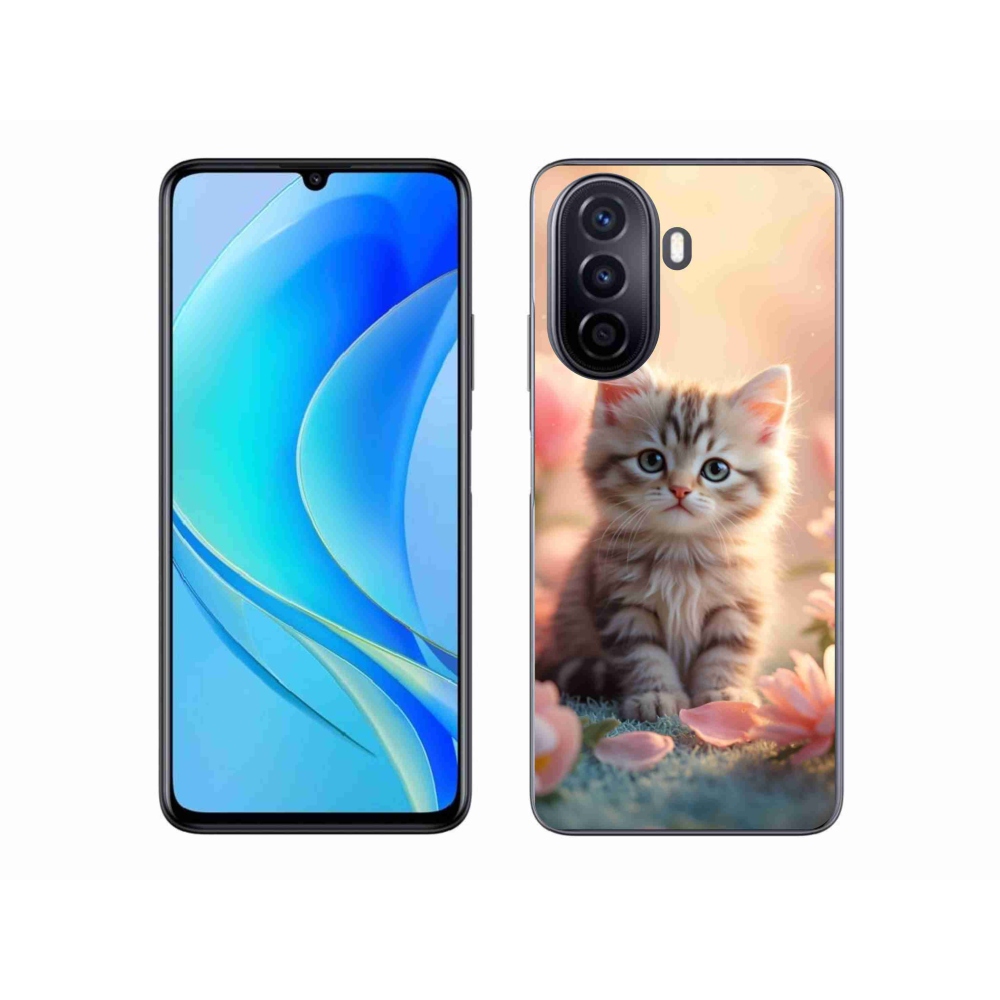 Gélový kryt mmCase na Huawei Nova Y70 - čierne mačiatko 2