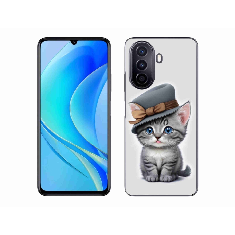 Gélový kryt mmCase na Huawei Nova Y70 - čierne mačiatko 3