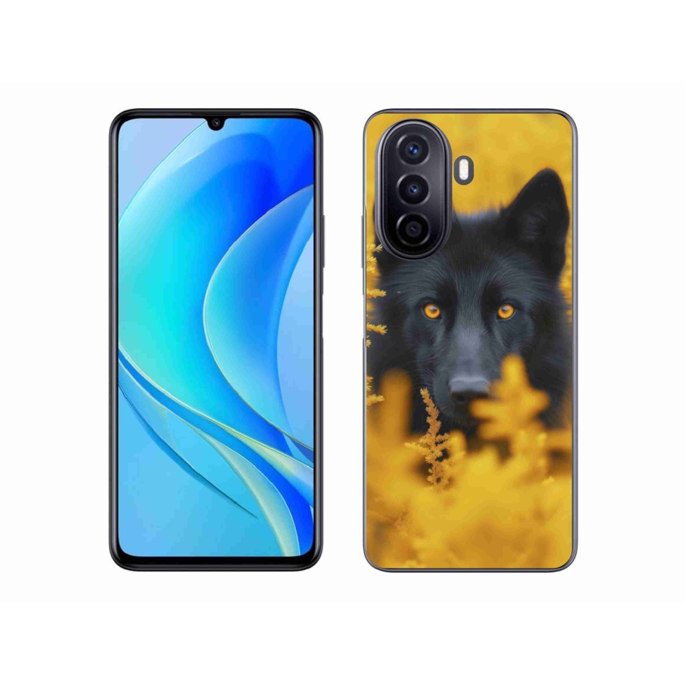 Gélový kryt mmCase na Huawei Nova Y70 - čierny vlk 2