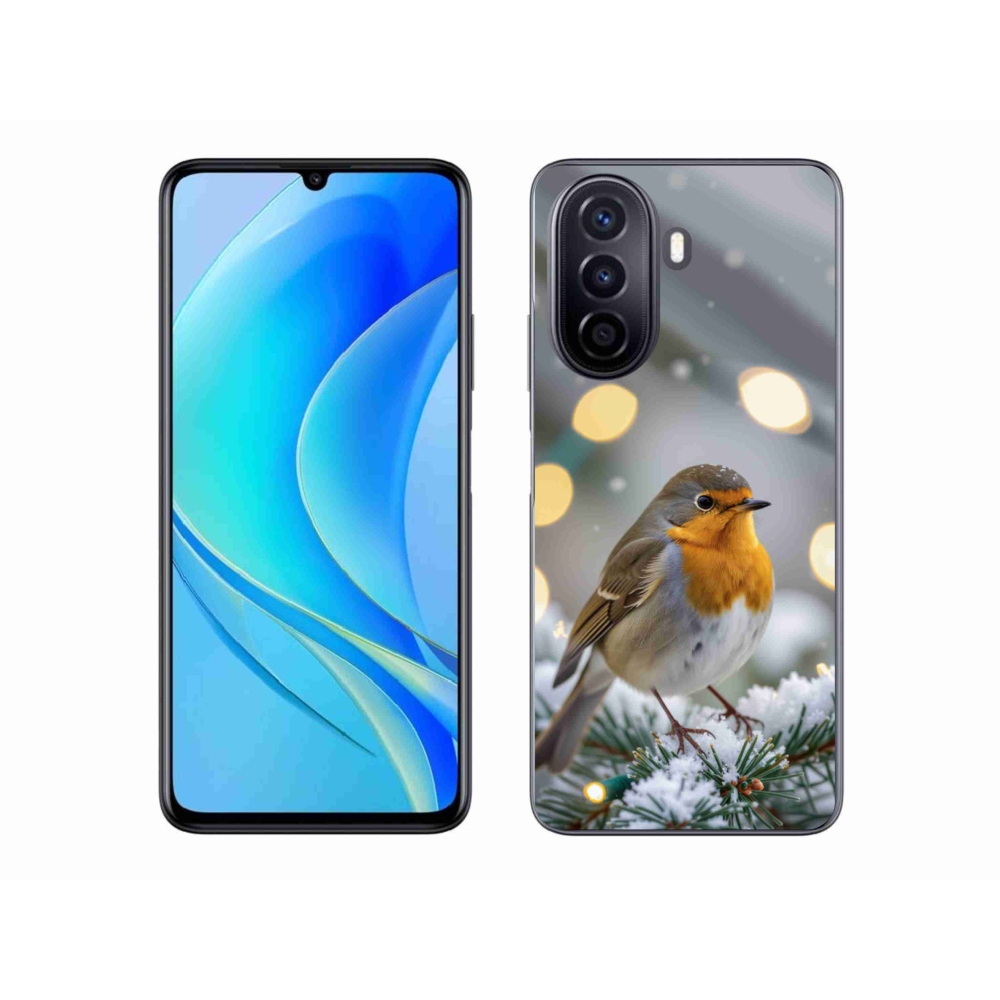 Gélový kryt mmCase na Huawei Nova Y70 - červienka v zime