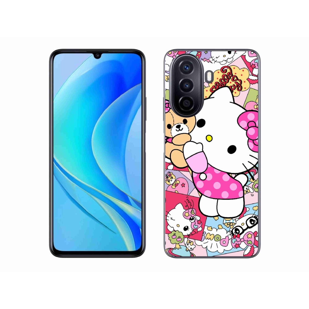 Gélový kryt mmCase na Huawei Nova Y70 - cute kitty