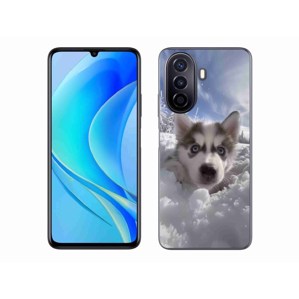 Gélový kryt mmCase na Huawei Nova Y70 - husky v snehu
