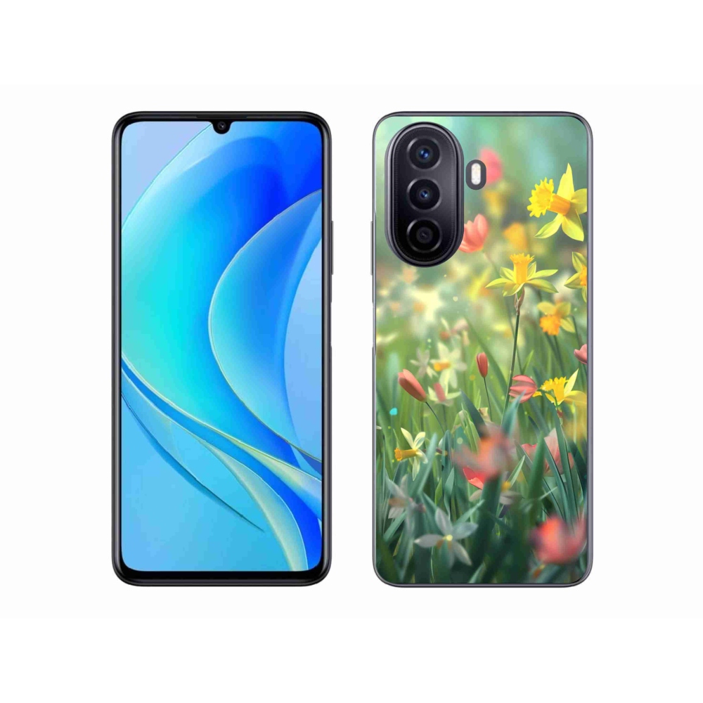 Gélový kryt mmCase na Huawei Nova Y70 - jarné kvety
