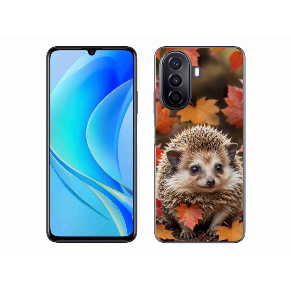 Gélový kryt mmCase na Huawei Nova Y70 - ježko v lístii