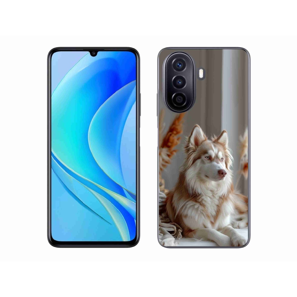 Gélový kryt mmCase na Huawei Nova Y70 - pokojný sibírsky husky