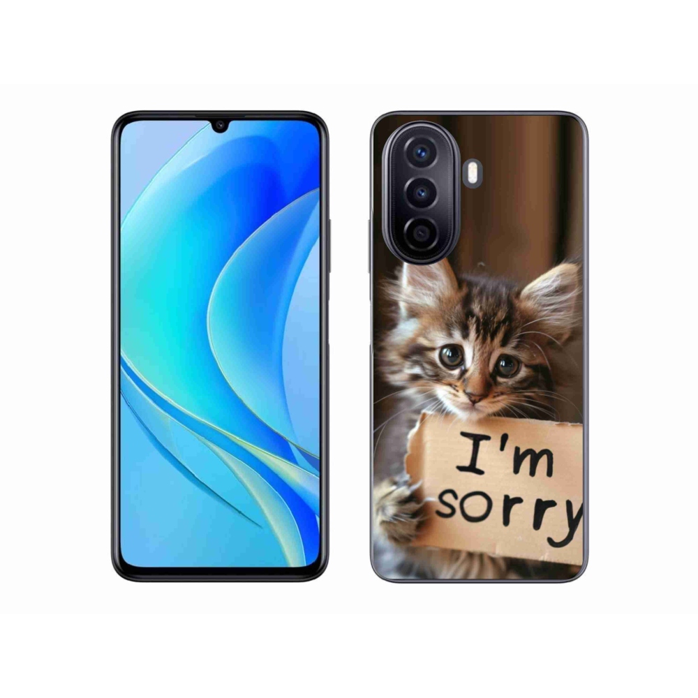 Gélový kryt mmCase na Huawei Nova Y70 - mačacie ospravedlnenie