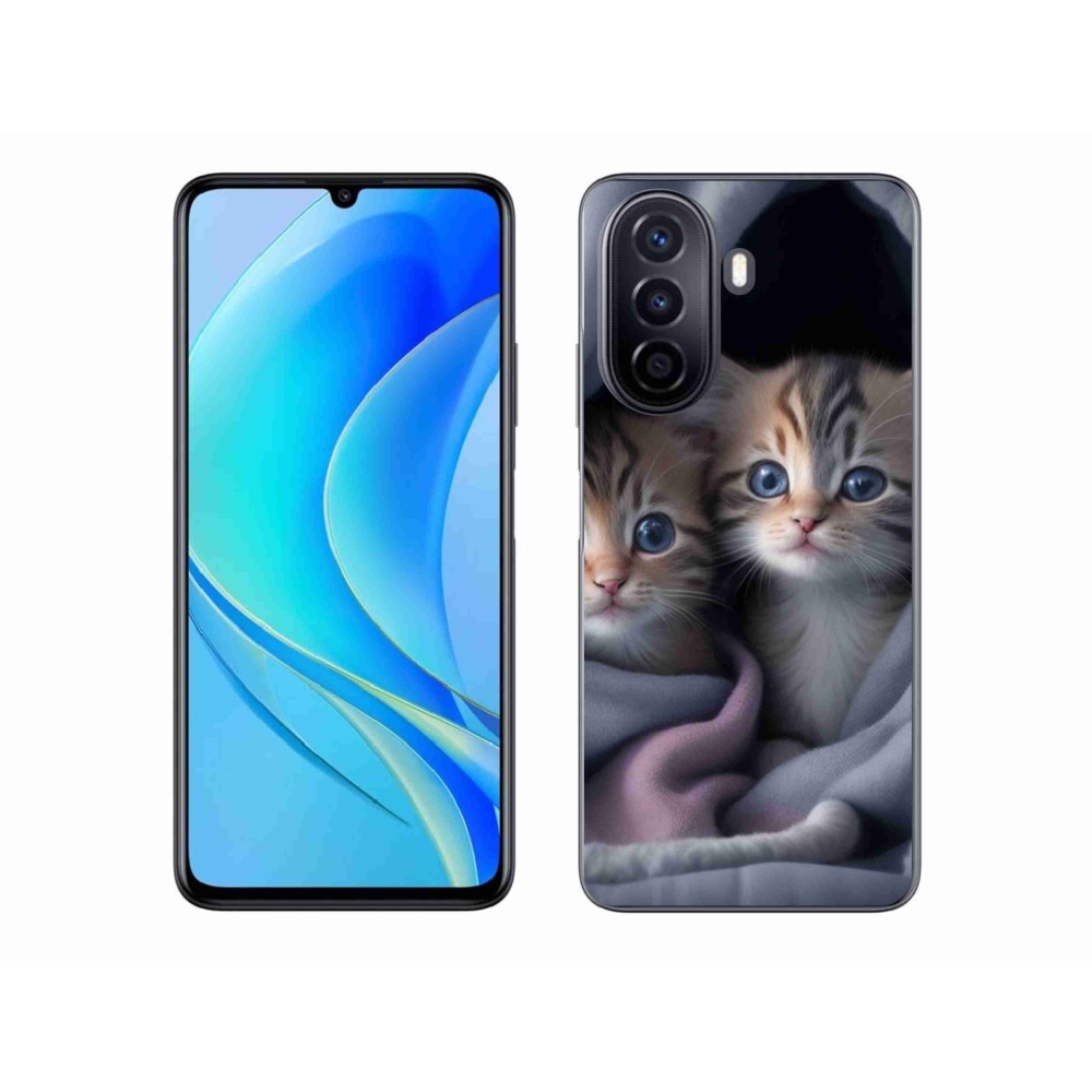 Gélový kryt mmCase na Huawei Nova Y70 - mačiatko s klobúkom