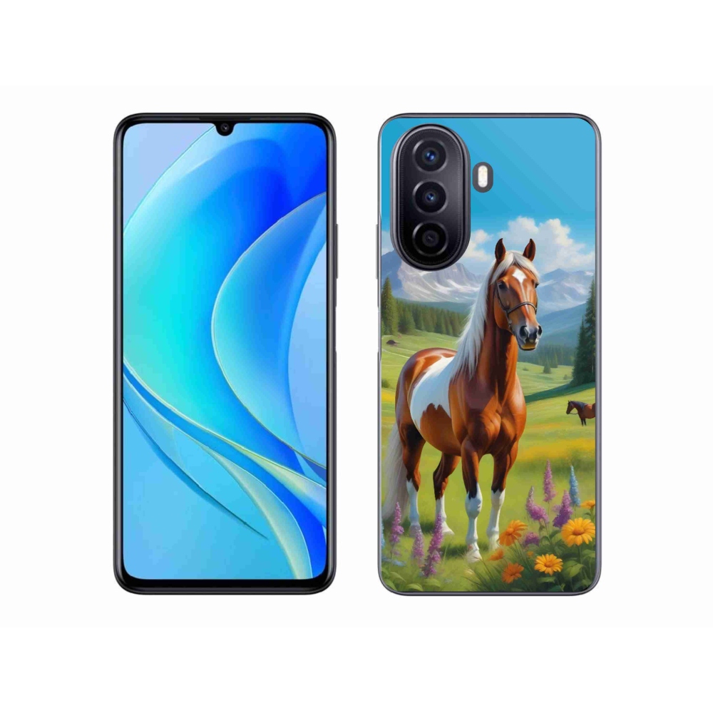 Gélový kryt mmCase na Huawei Nova Y70 - kôň na lúke