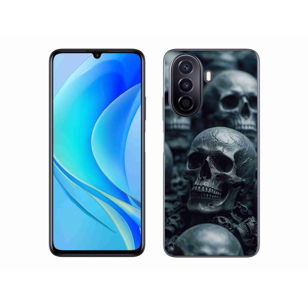 Gélový kryt mmCase na Huawei Nova Y70 - lebka 2