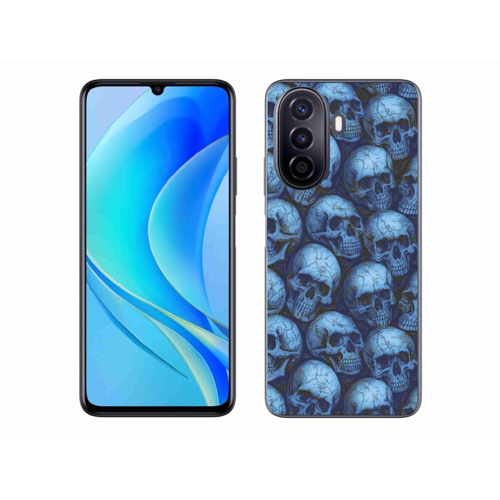 Gélový kryt mmCase na Huawei Nova Y70 - lebky