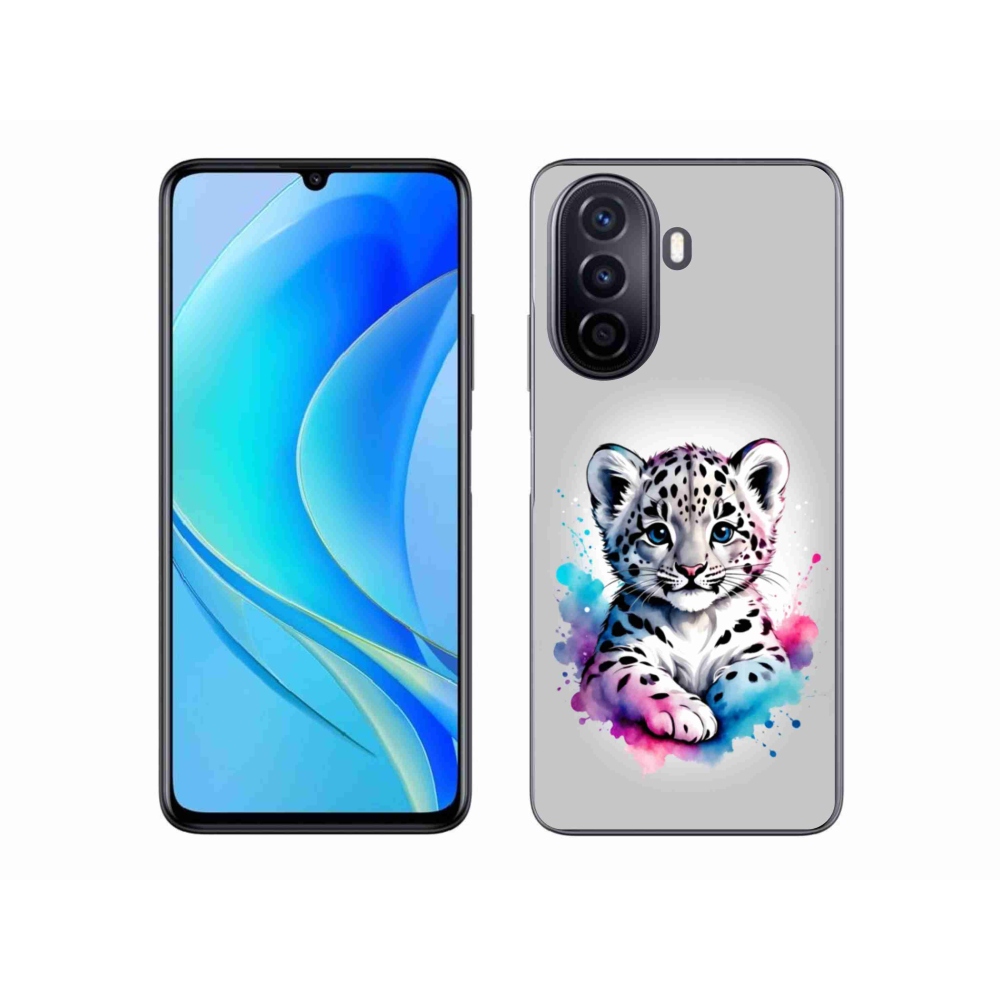 Gélový kryt mmCase na Huawei Nova Y70 - leopardej mláďa
