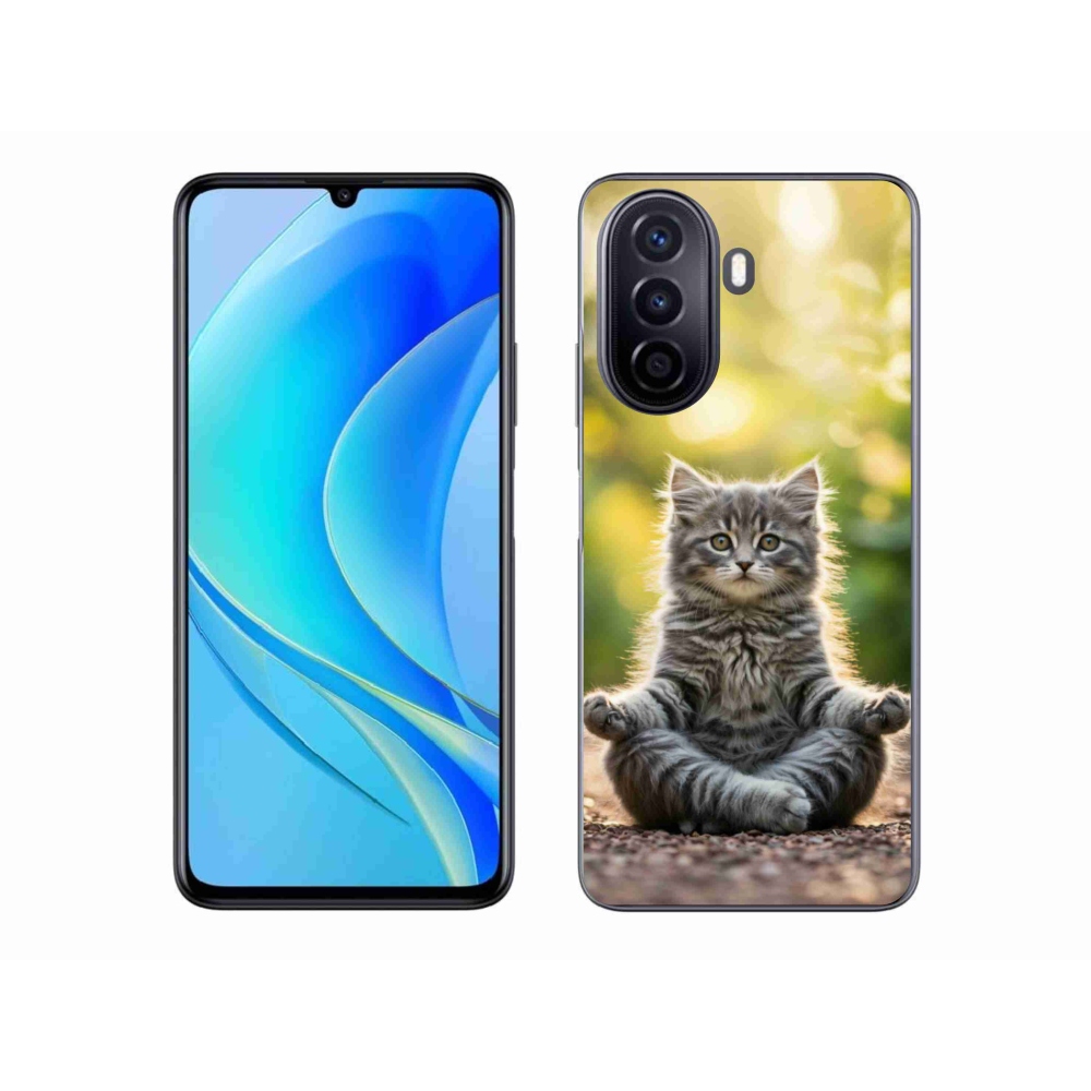 Gélový kryt mmCase na Huawei Nova Y70 - meditujúce mačiatko