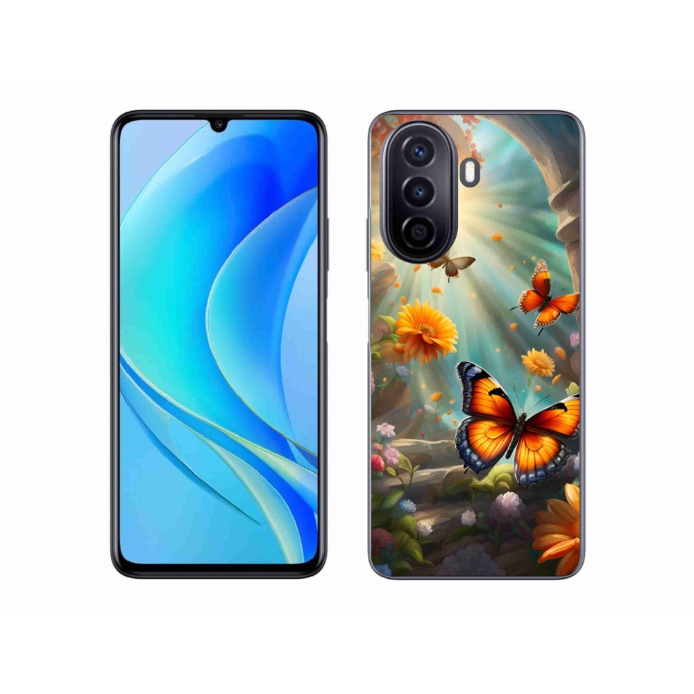 Gélový kryt mmCase na Huawei Nova Y70 - motýlia záhrada 2