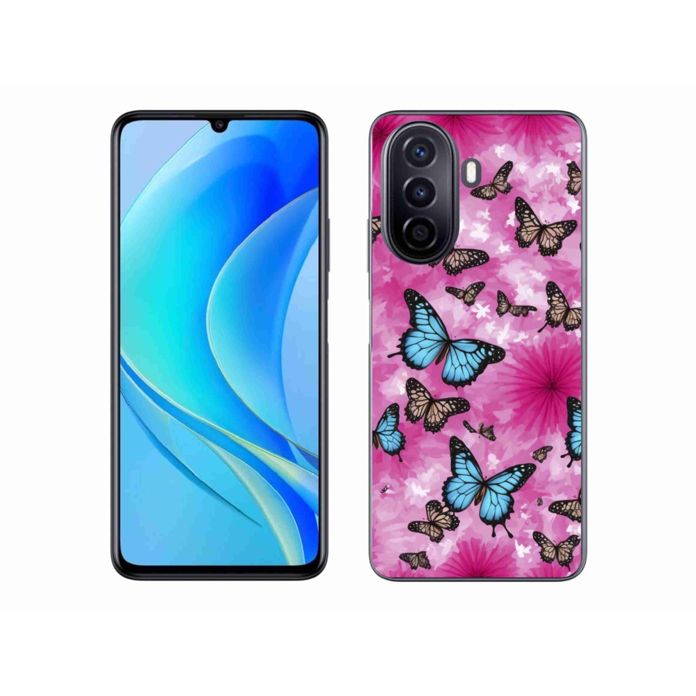 Gélový kryt mmCase na Huawei Nova Y70 - motýlia záhrada