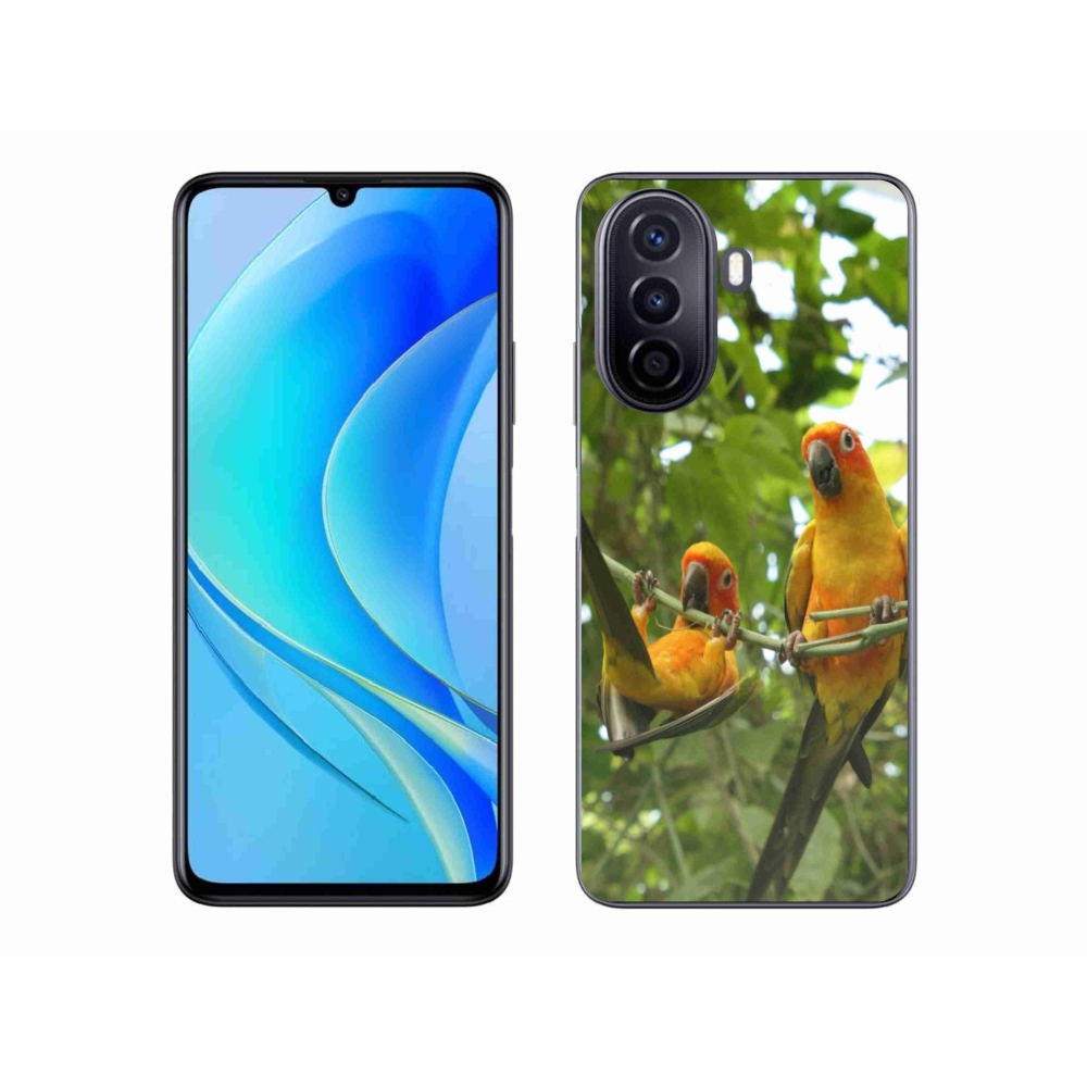 Gélový kryt mmCase na Huawei Nova Y70 - papagáje aratingy
