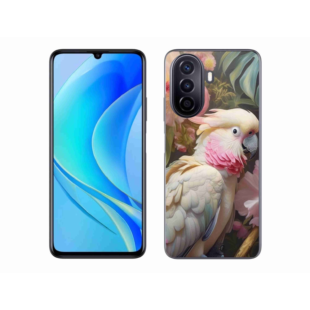 Gélový kryt mmCase na Huawei Nova Y70 - papagáj kakadu ružový 2