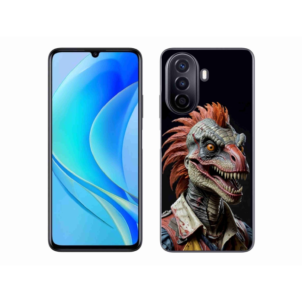 Gélový kryt mmCase na Huawei Nova Y70 - punk dinosaurus