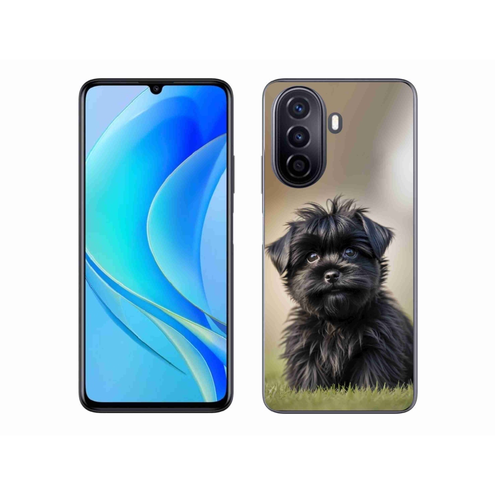 Gélový kryt mmCase na Huawei Nova Y70 - roztomilý čierny psík