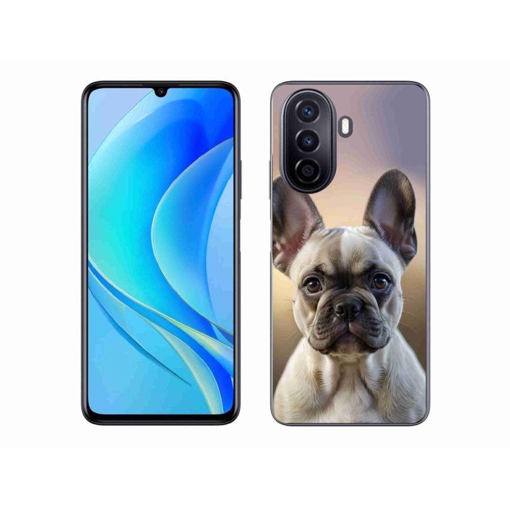 Gélový kryt mmCase na Huawei Nova Y70 - roztomilý francúzsky buldoček