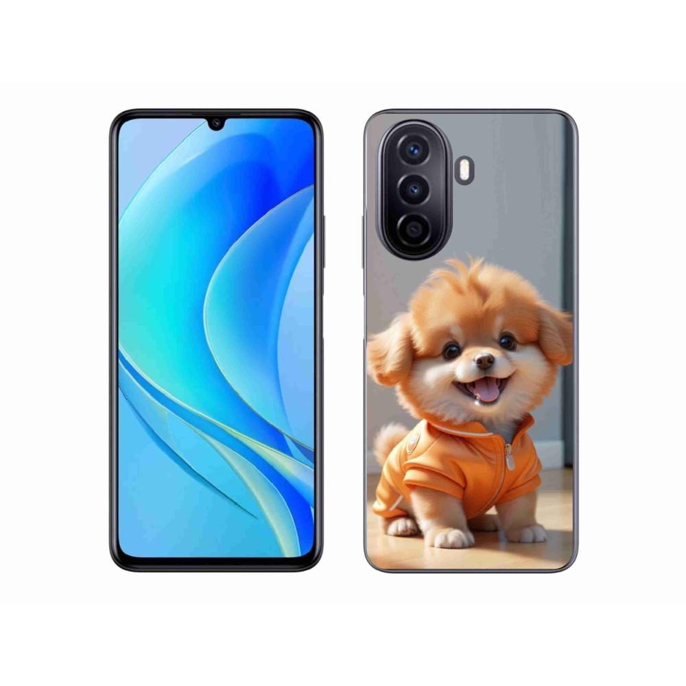 Gélový kryt mmCase na Huawei Nova Y70 - roztomilý pomeranian v mikine