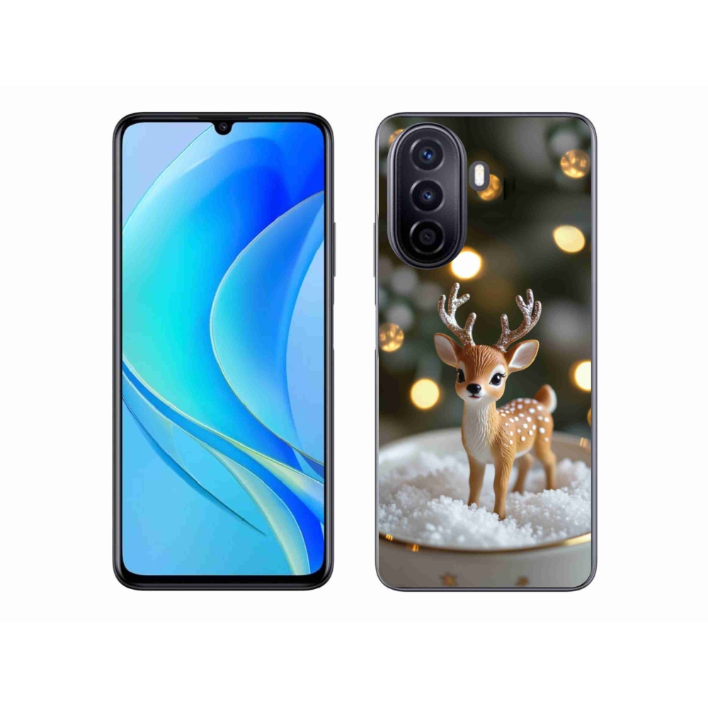 Gélový kryt mmCase na Huawei Nova Y70 - roztomilý vianočný jeleň