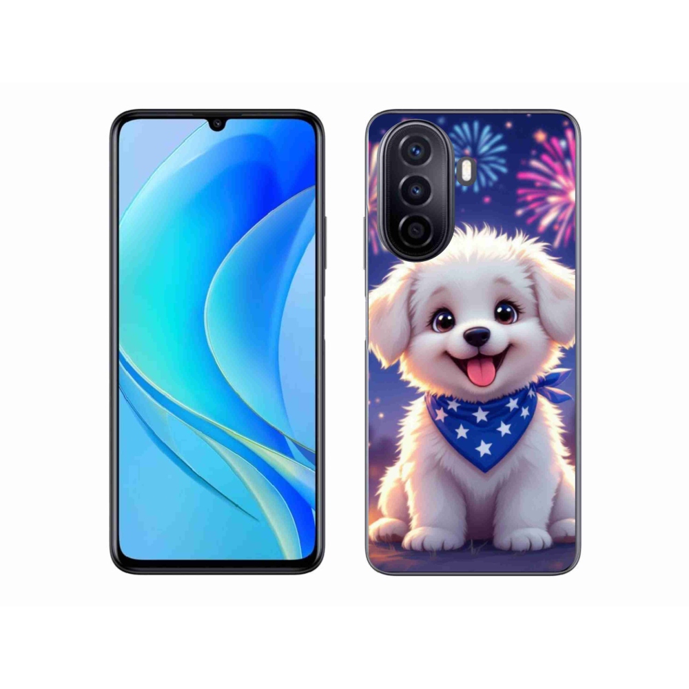 Gélový kryt mmCase na Huawei Nova Y70 - slávnostné šteňa