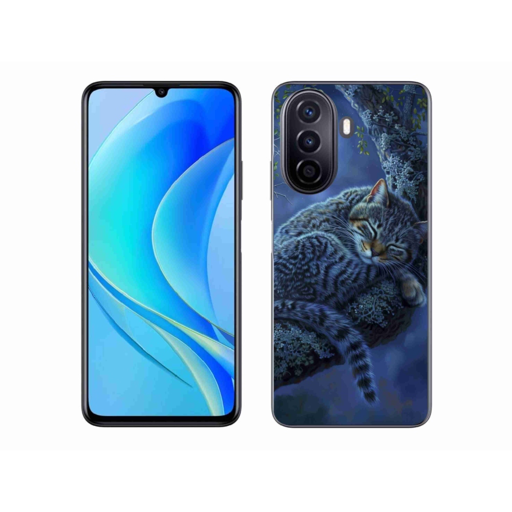 Gélový kryt mmCase na Huawei Nova Y70 - spiaca mačka