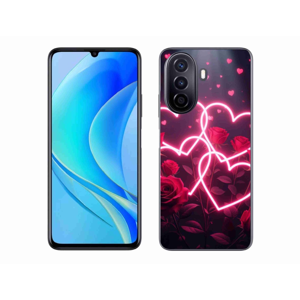 Gélový kryt mmCase na Huawei Nova Y70 - srdce lásky