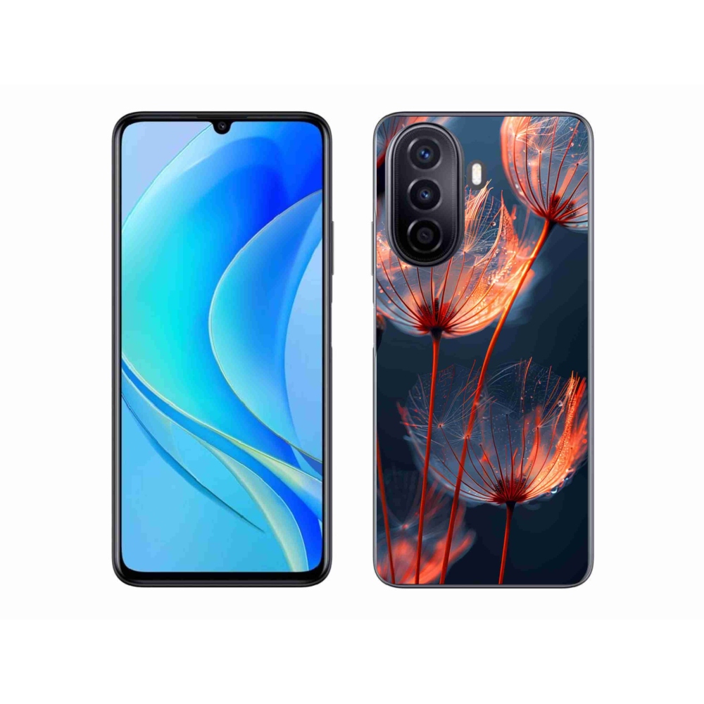 Gélový kryt mmCase na Huawei Nova Y70 - svetielkujúce páperie