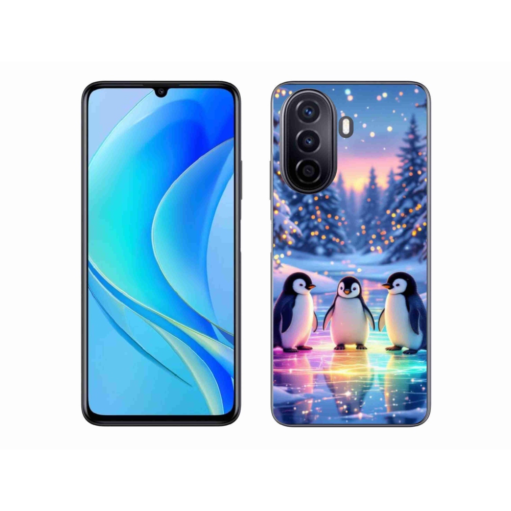 Gélový kryt mmCase na Huawei Nova Y70 - tučniaky
