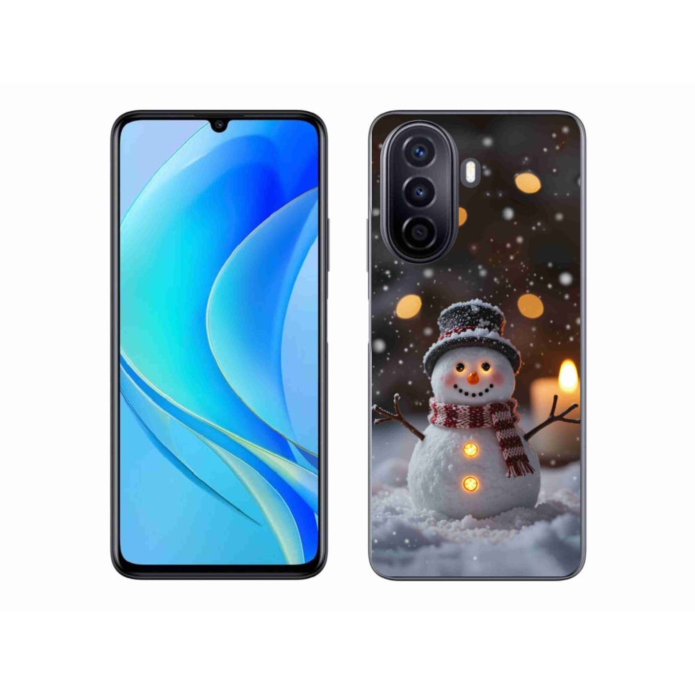 Gélový kryt mmCase na Huawei Nova Y70 - veselý snehuliak