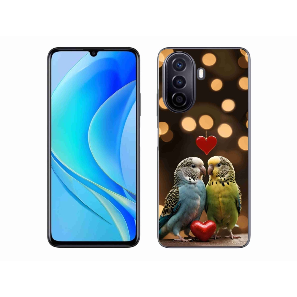 Gélový kryt mmCase na Huawei Nova Y70 - zamilovaní papagáje