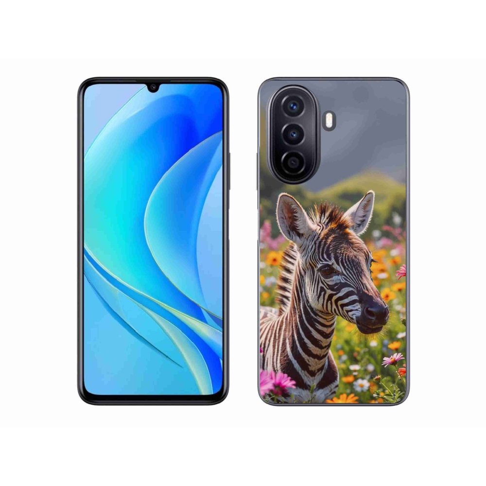 Gélový kryt mmCase na Huawei Nova Y70 - zebra na lúke