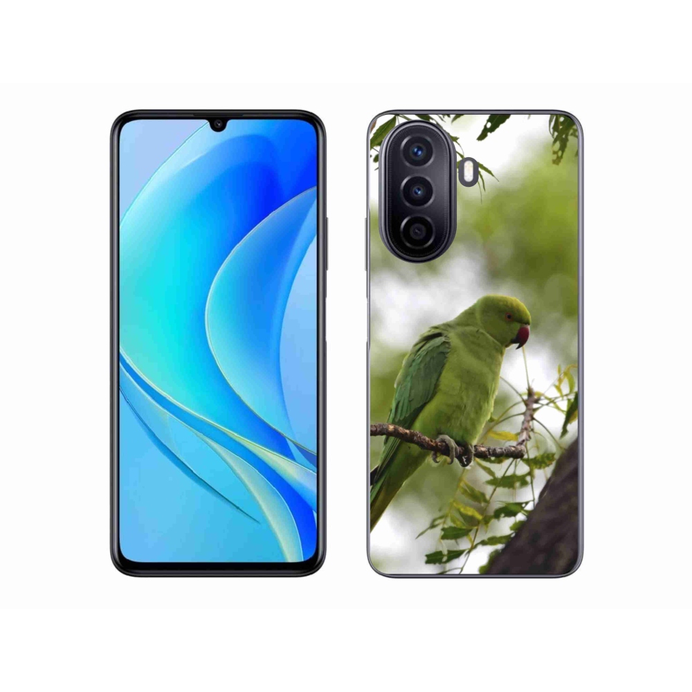 Gélový kryt mmCase na Huawei Nova Y70 - zelený papagáj