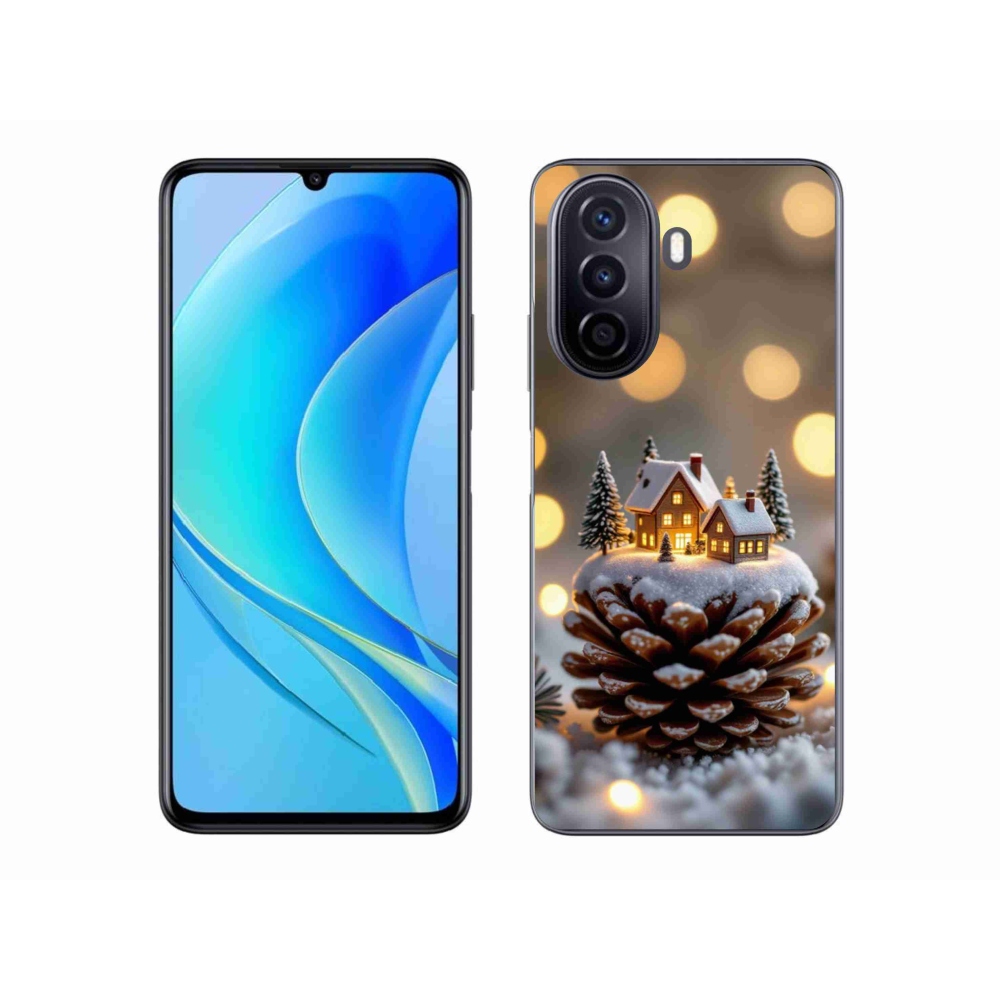 Gélový kryt mmCase na Huawei Nova Y70 - zimná dedinka
