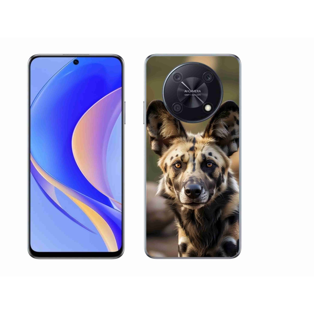 Gélový kryt mmCase na Huawei Nova Y90 - africký divoký pes