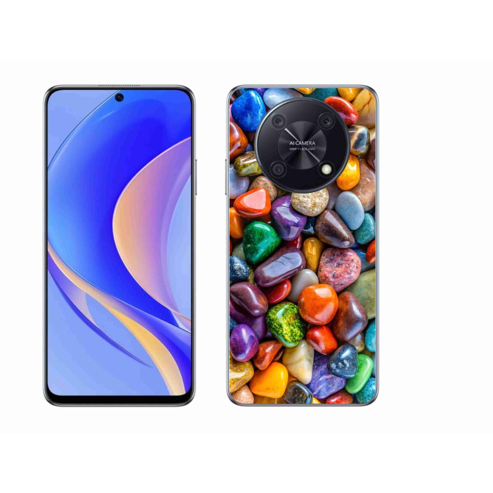 Gélový kryt mmCase na Huawei Nova Y90 - farebné kamienky