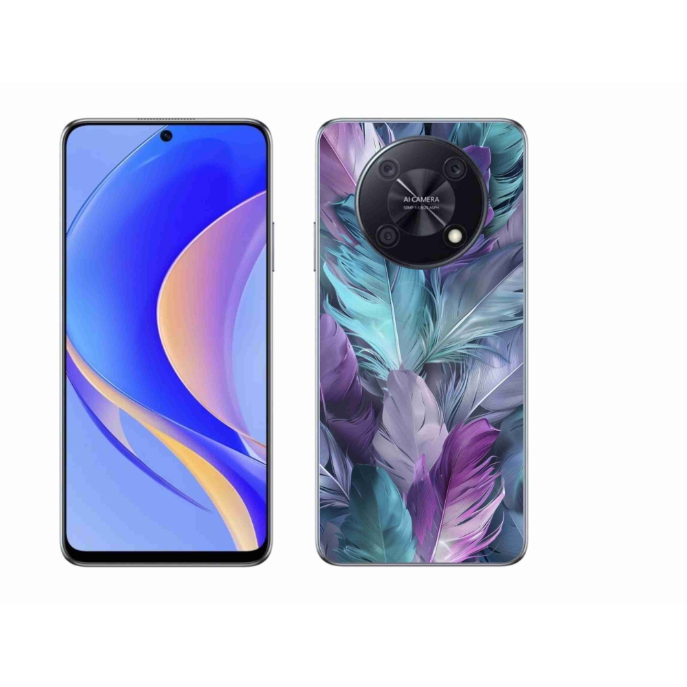 Gélový kryt mmCase na Huawei Nova Y90 - farebné perie 2