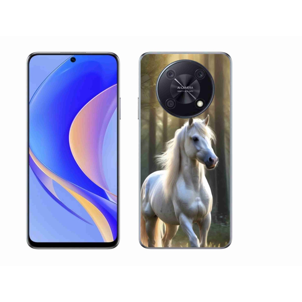 Gélový kryt mmCase na Huawei Nova Y90 - biely kôň 3