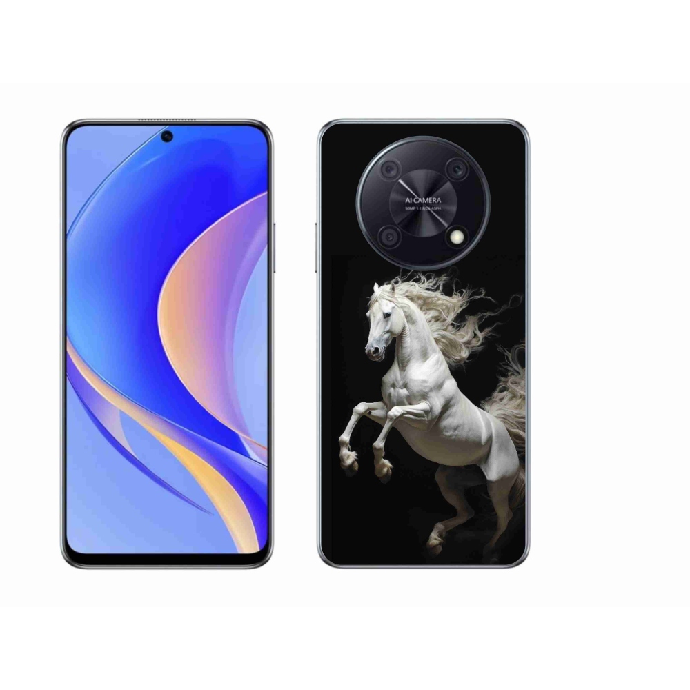 Gélový kryt mmCase na Huawei Nova Y90 - biely kôň 4