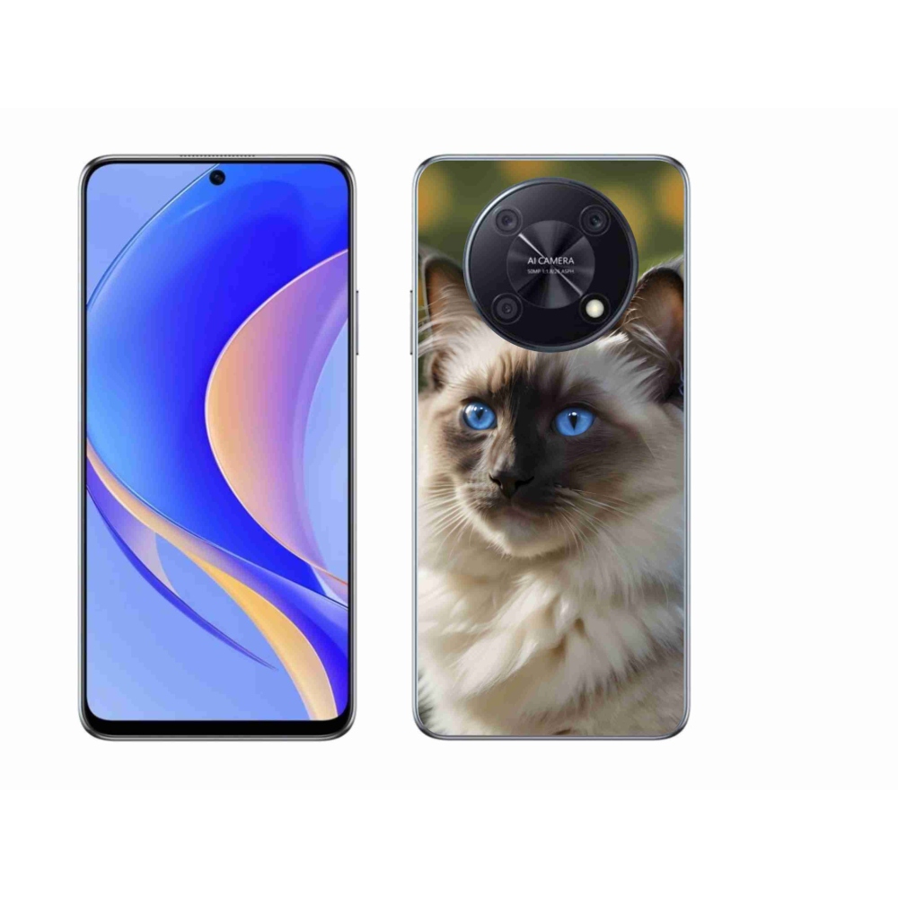 Gélový kryt mmCase na Huawei Nova Y90 - biely ragdoll