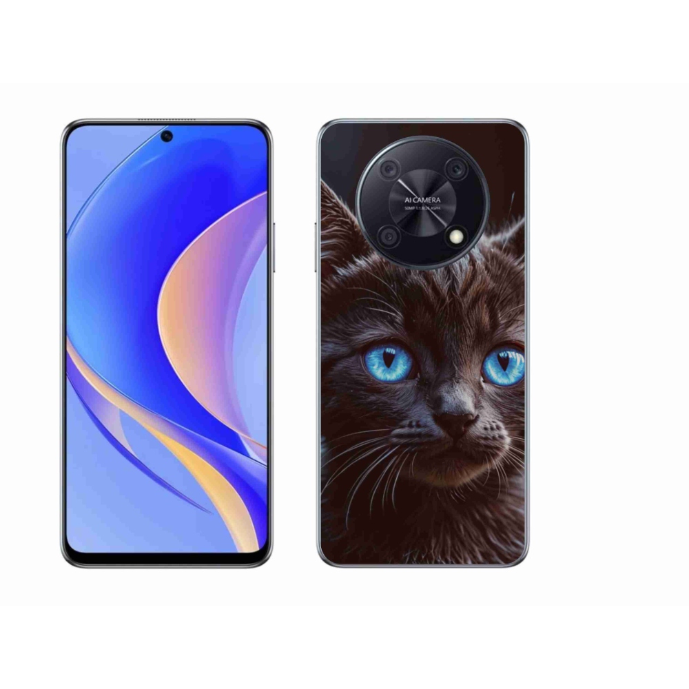 Gélový kryt mmCase na Huawei Nova Y90 - čierne mačiatko 2