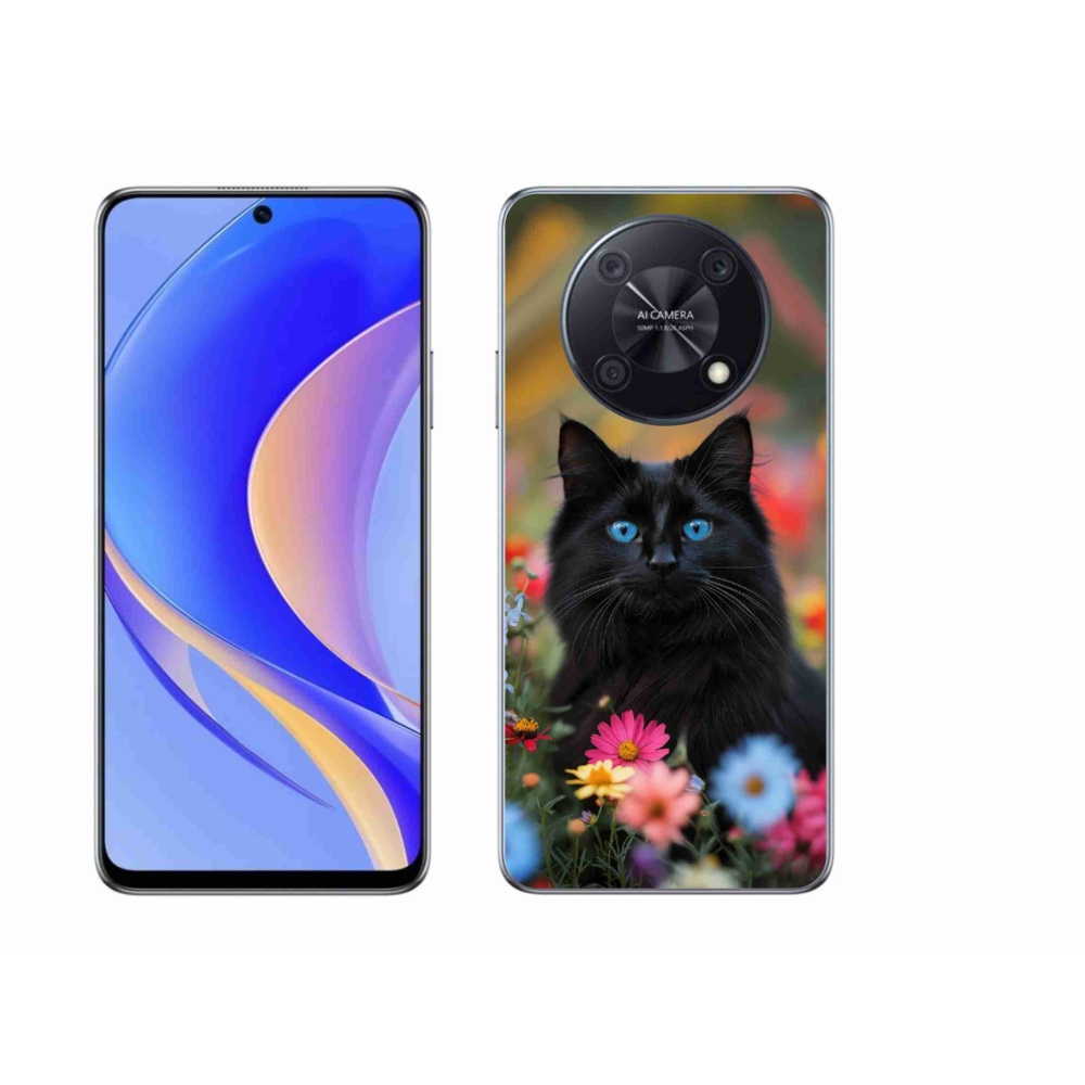 Gélový kryt mmCase na Huawei Nova Y90 - čierne mačiatko 4