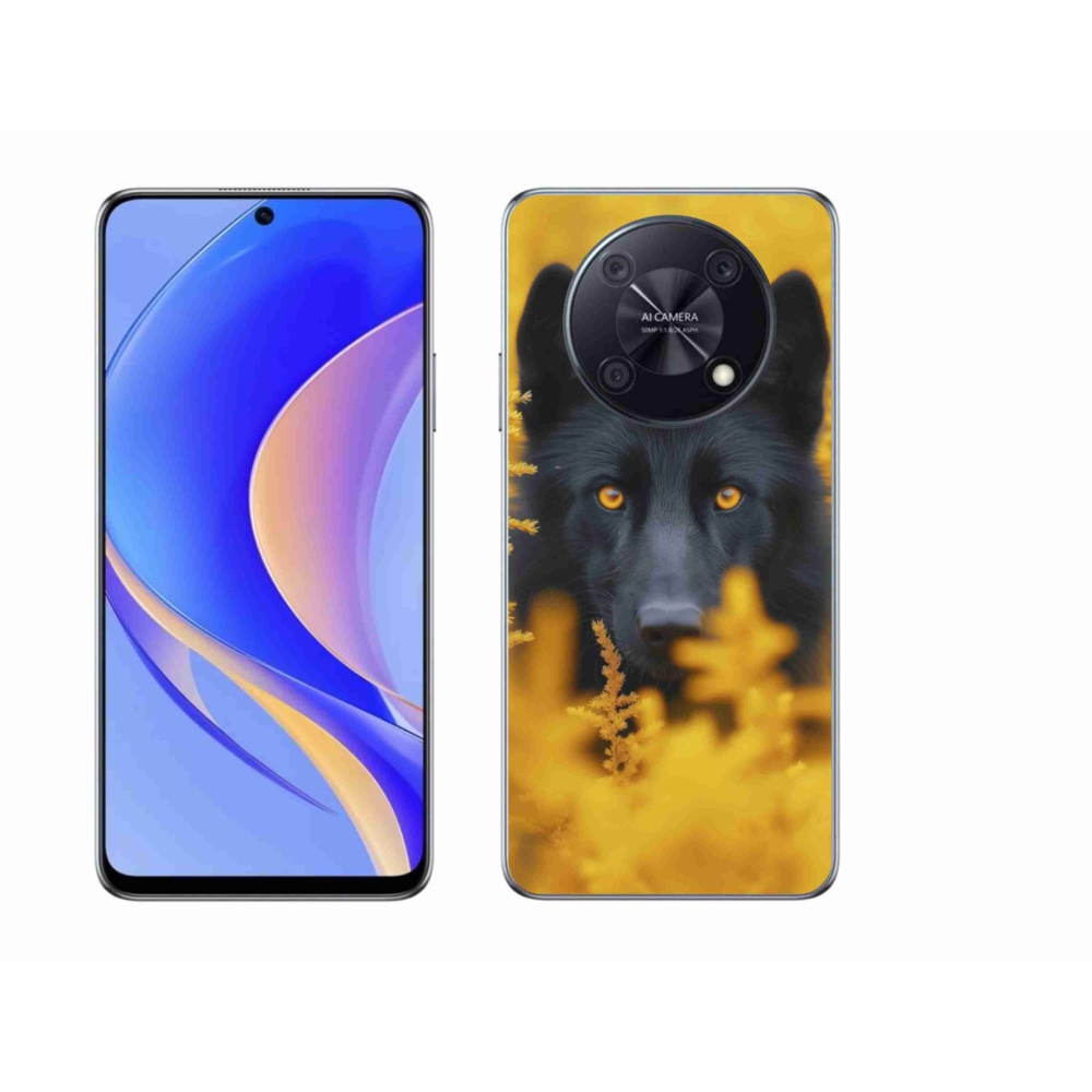 Gélový kryt mmCase na Huawei Nova Y90 - čierny vlk 2