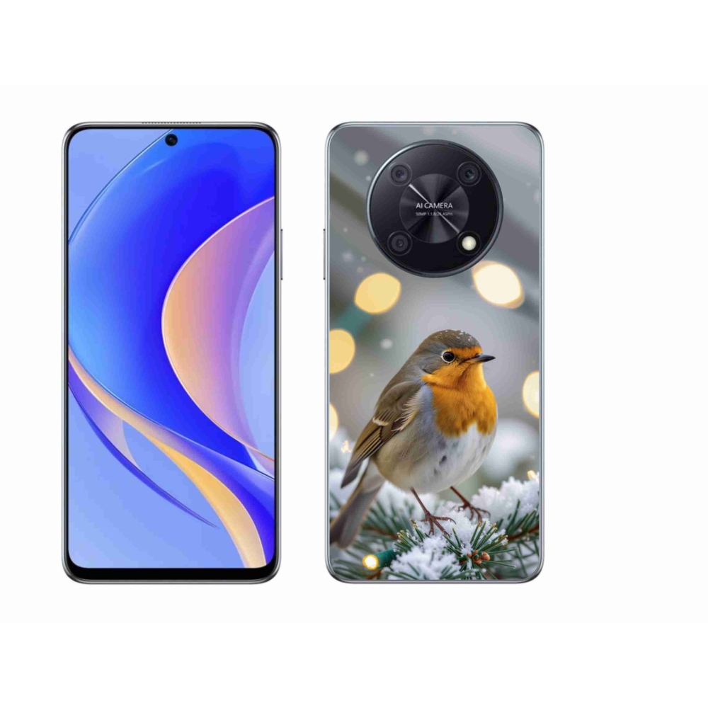 Gélový kryt mmCase na Huawei Nova Y90 - červienka v zime