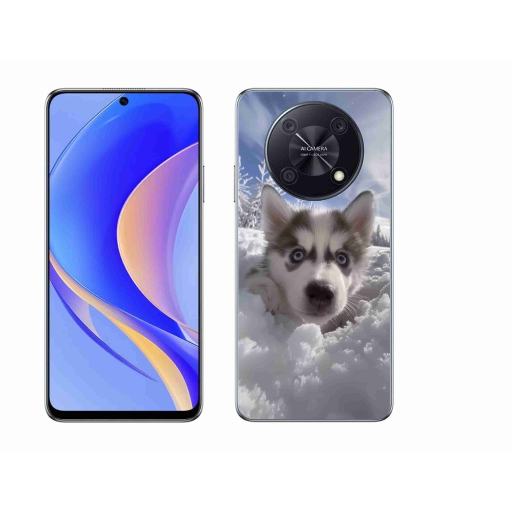 Gélový kryt mmCase na Huawei Nova Y90 - husky v snehu