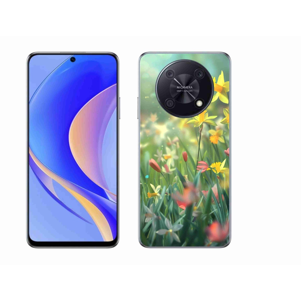 Gélový kryt mmCase na Huawei Nova Y90 - jarné kvety