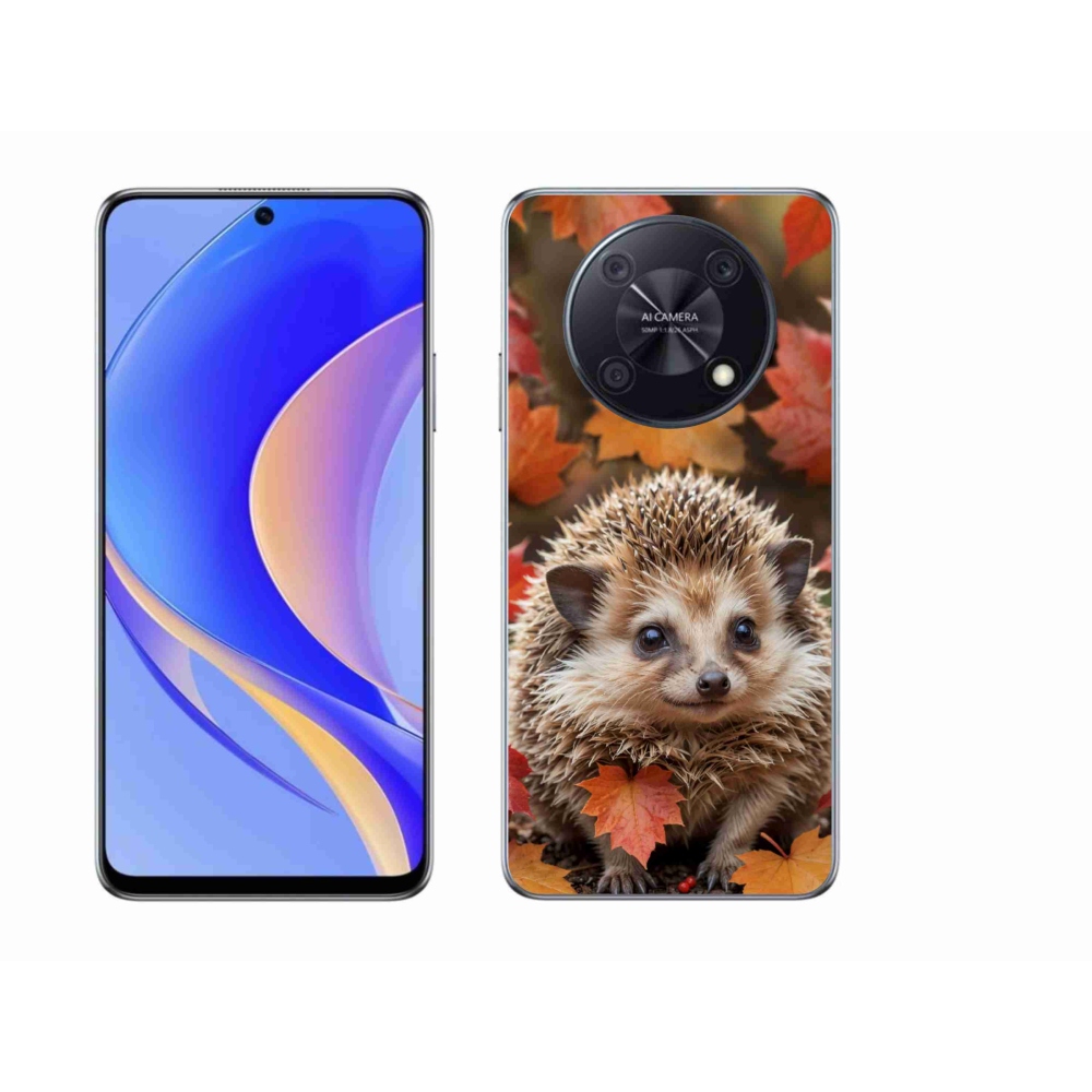 Gélový kryt mmCase na Huawei Nova Y90 - ježko v lístii