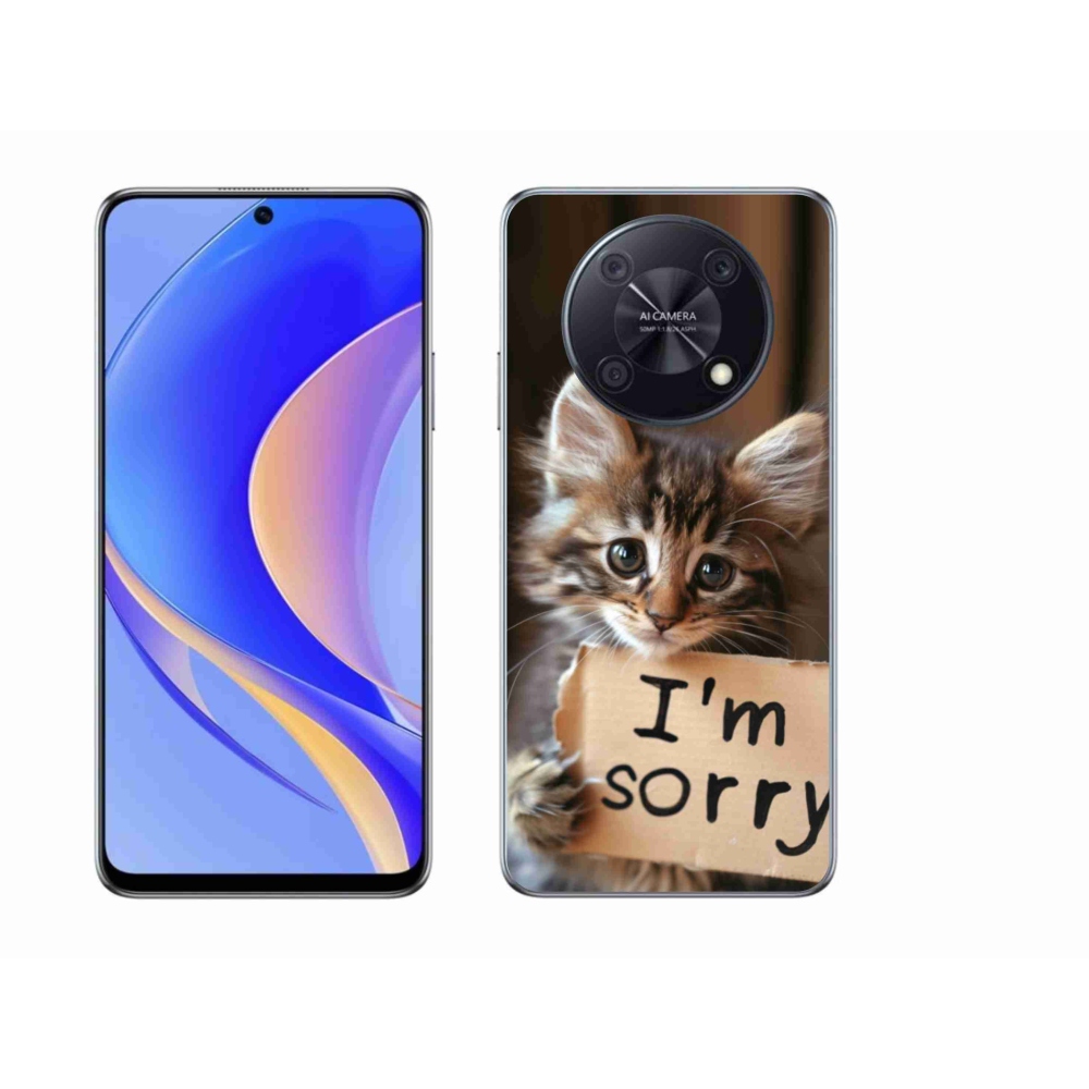 Gélový kryt mmCase na Huawei Nova Y90 - mačacie ospravedlnenie